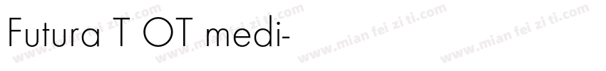Futura T OT medi字体转换